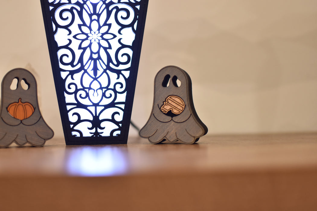 *Limited Release* Moon Phases Lacy Coffin Lamp + Ghost Friends
