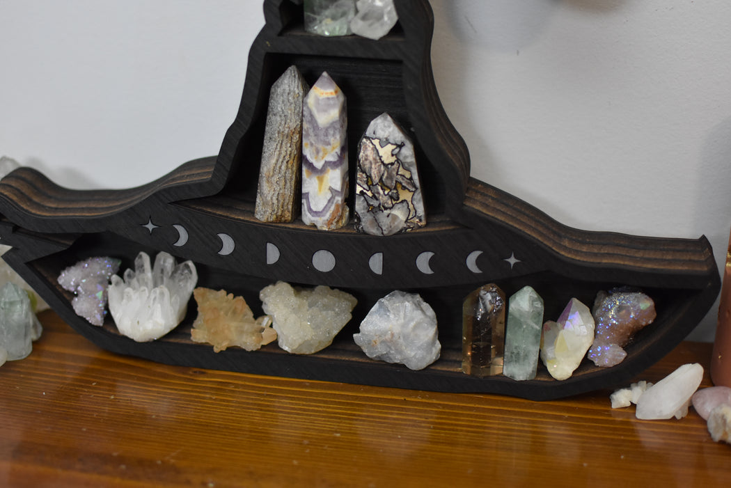 *Made To Order* Witchy Hat Shaped Crystal Shelf