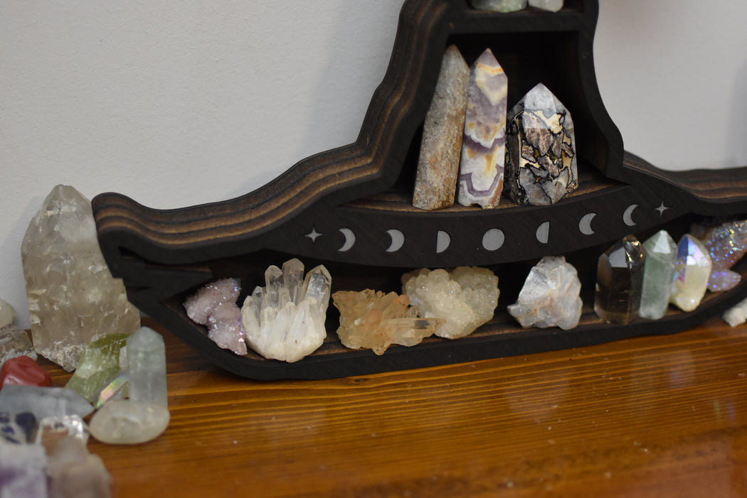 *Made To Order* Witchy Hat Shaped Crystal Shelf