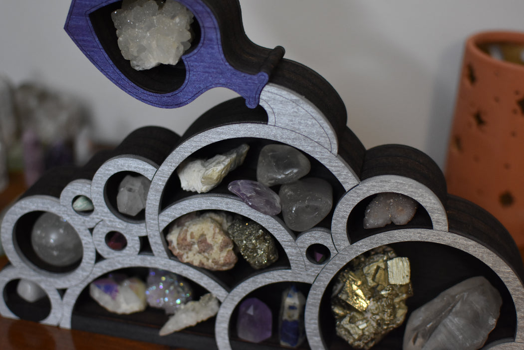 *Made To Order* Bubbling Potion Wooden Crystal Display Shelf