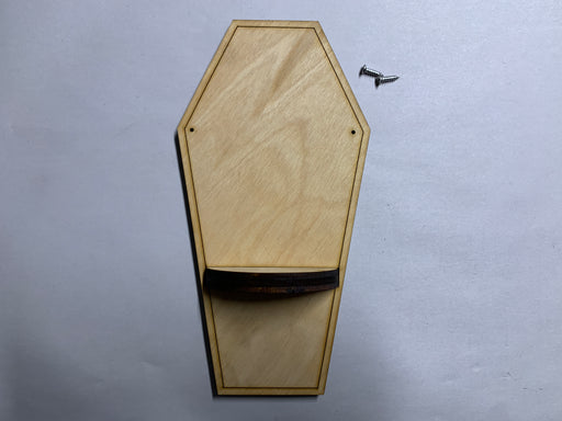 Unfinished Coffin Shelf - Unassembled, Raw and Unfinished - J. Drew + You