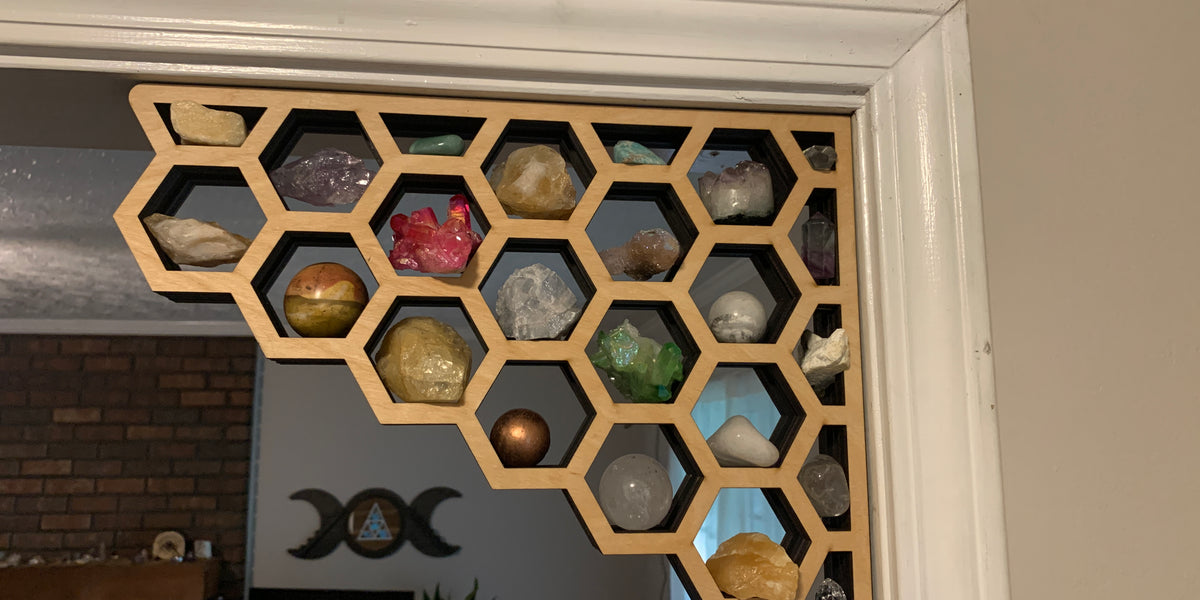 Honeycomb display shelf discount