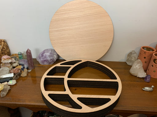 *Made To Order* Unfinished Circular Moon Shelf