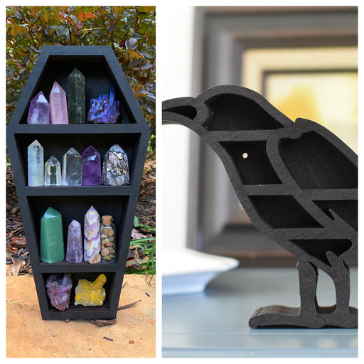 *Ready To Ship!* Coffin + Raven Shelf