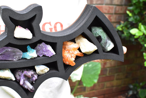 *Made To Order* Full Size Bat Shaped Crystal Display Shelf