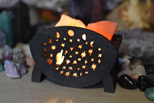 Touch The Sky Salt Lamp - Crystal Shelf Accessory