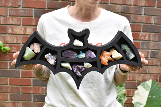 *Made To Order* Full Size Bat Shaped Crystal Display Shelf