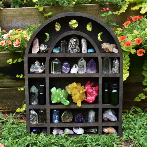 **Made To Order** Brown Moon Phases Apothecary Cabinet