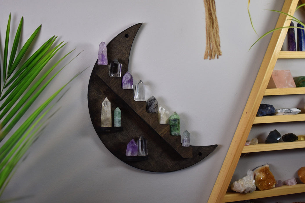 *Made To Order* Brown Crescent Moon Stair Shelf